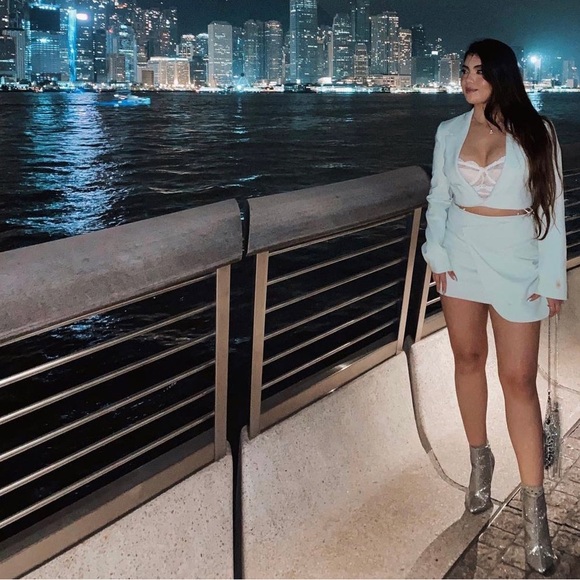 Zara PASTEL GREEN BLAZER DRESS - Picture 10 of 13